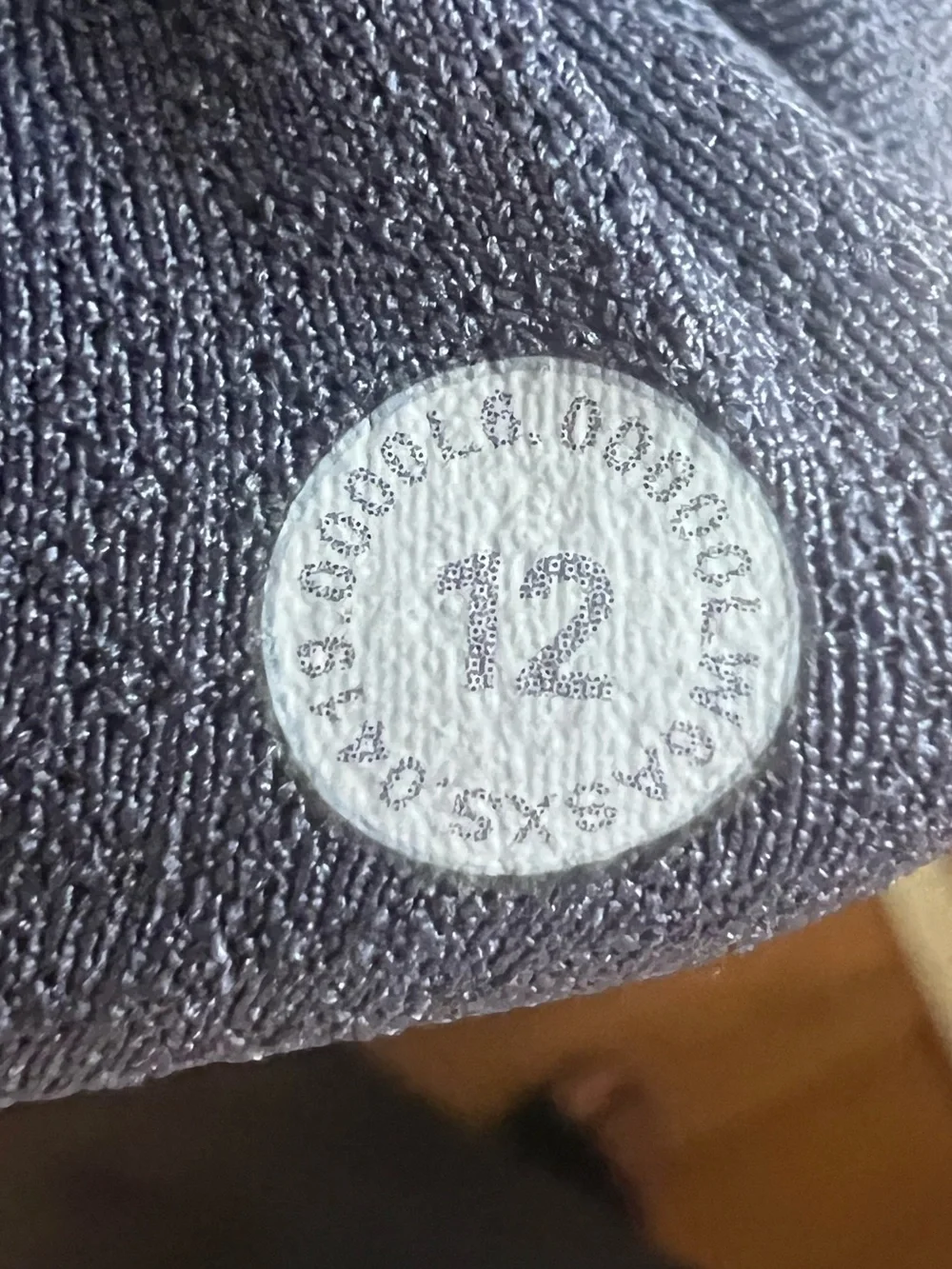 #388 Lululemon Wunder Under Crop 23” Ribbed Washed Moon Blue Size 12 EUC